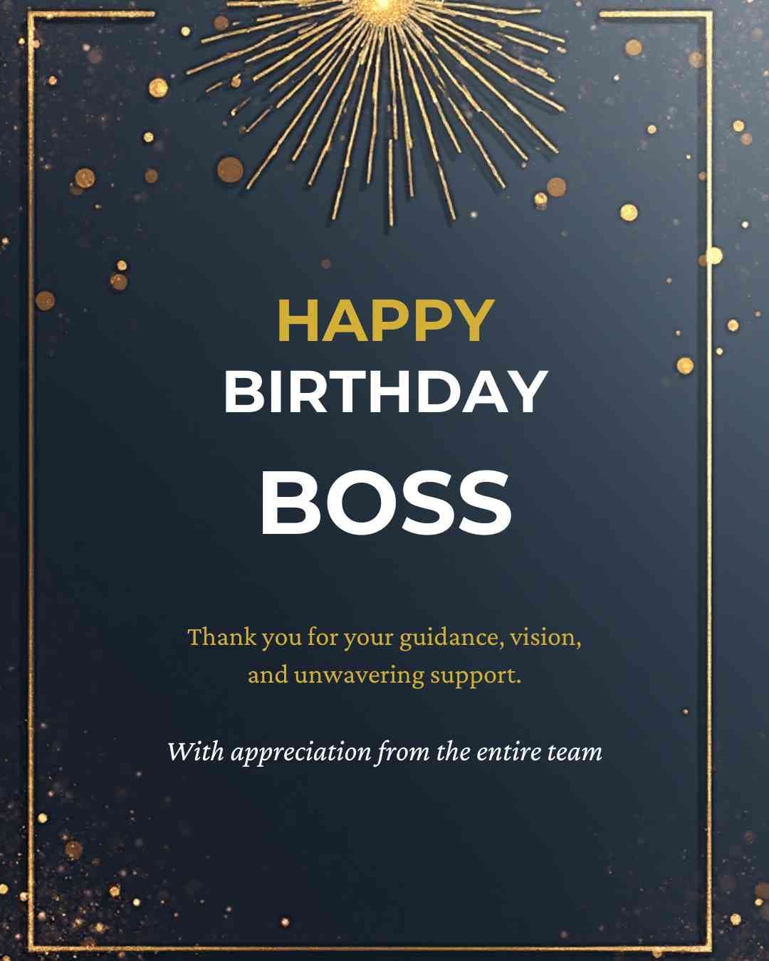 Birthday Wishes for Boss