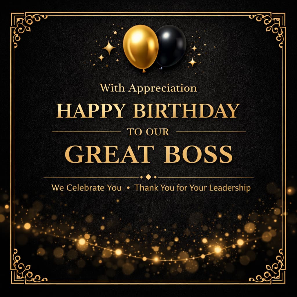 Birthday Wishes for Boss