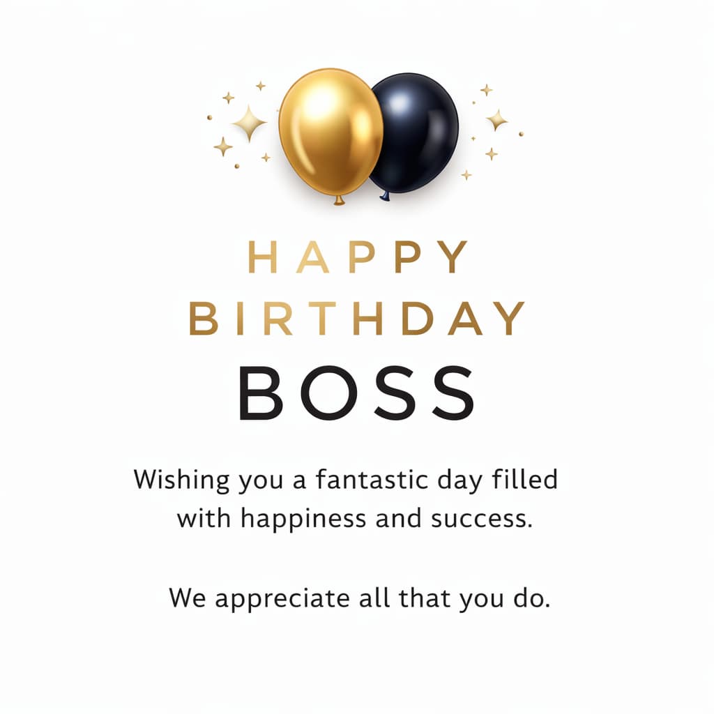 Birthday Wishes for Boss