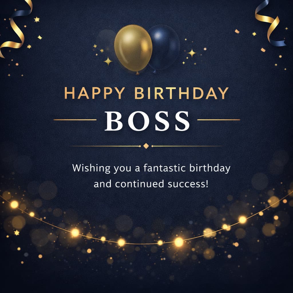 Birthday Wishes for Boss