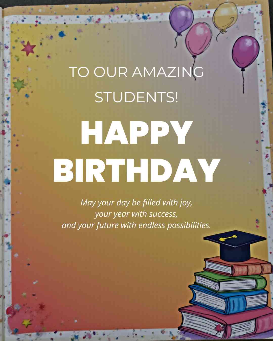 student birthday wishes