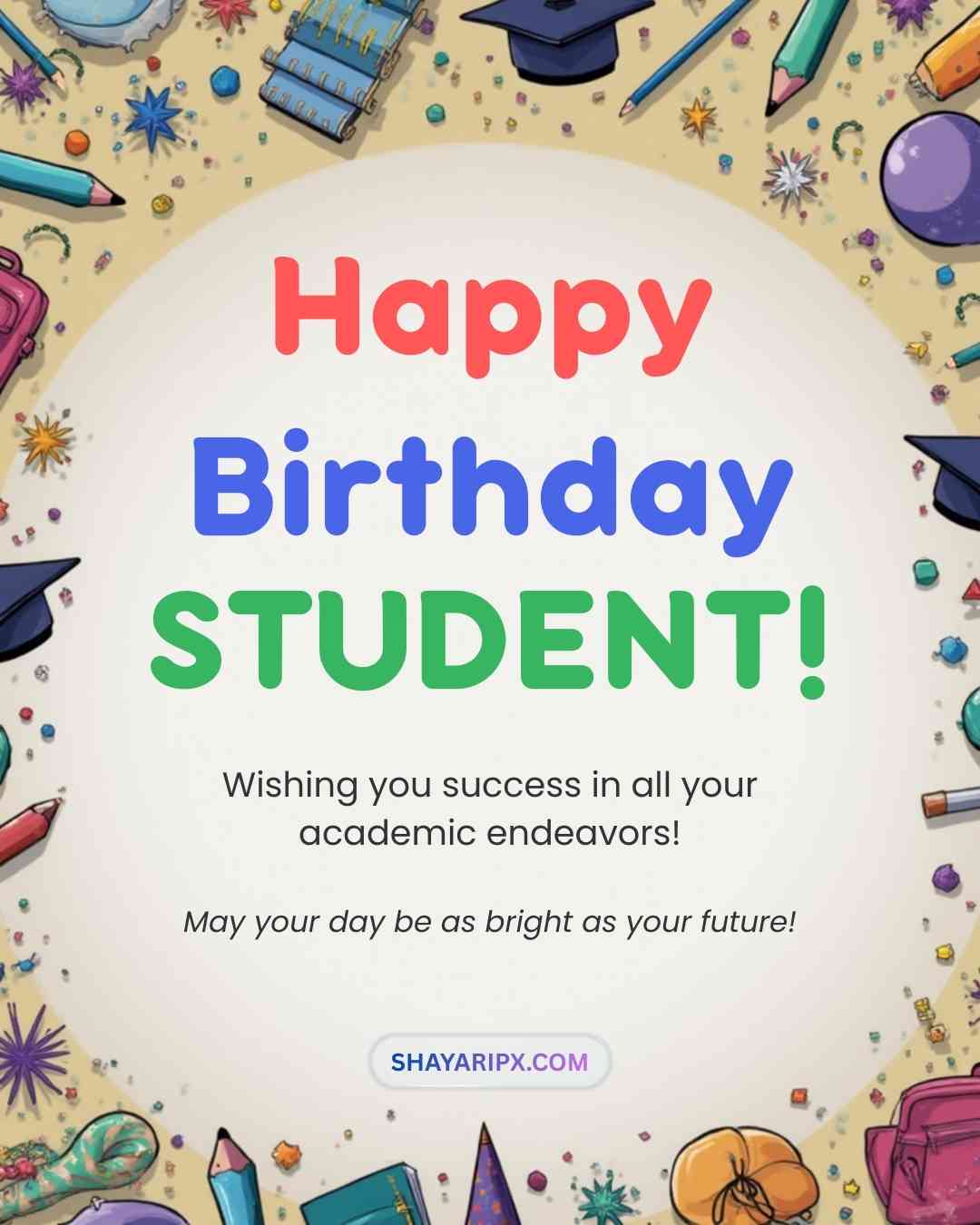 student birthday wishes