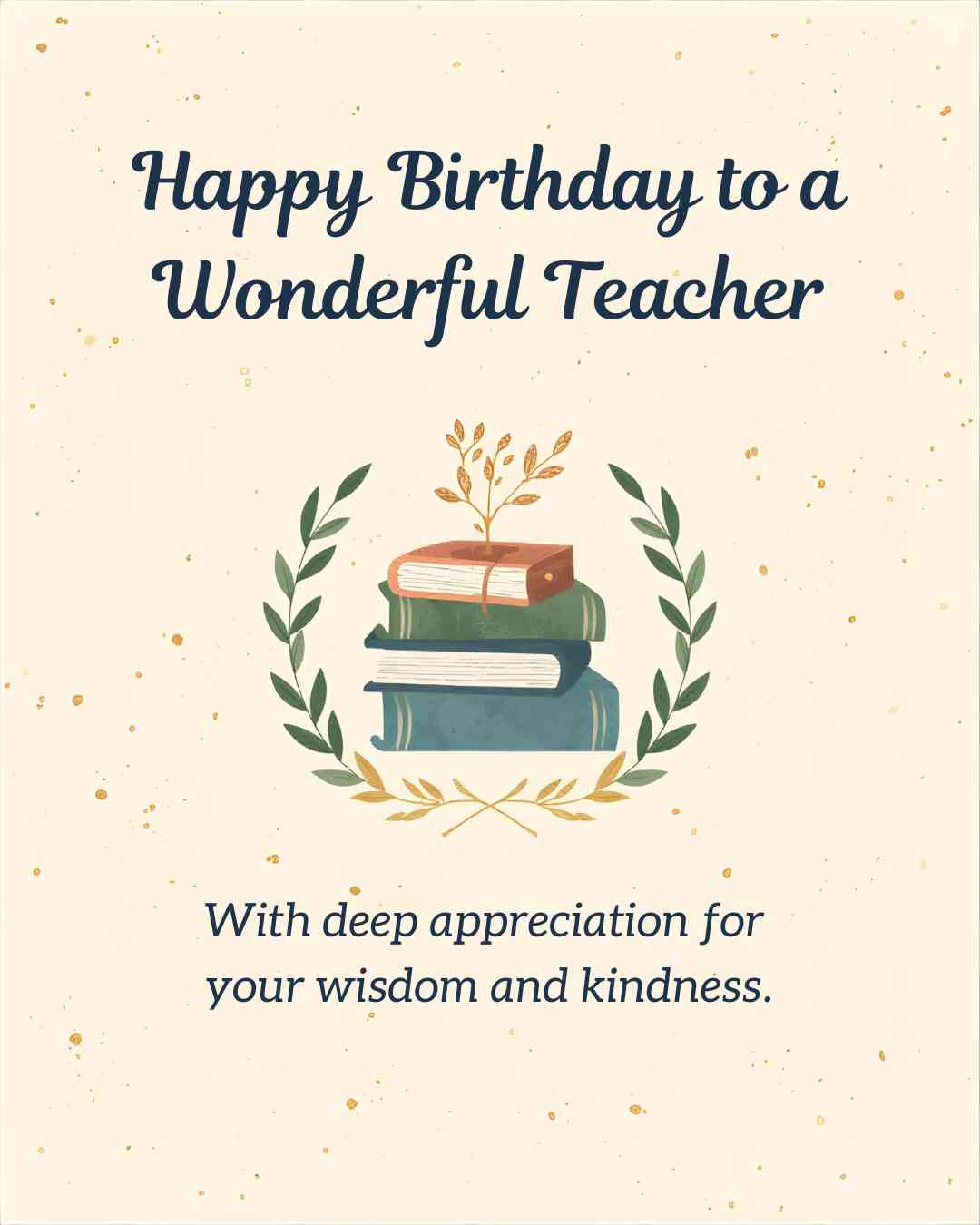 Teacher birthday wishes