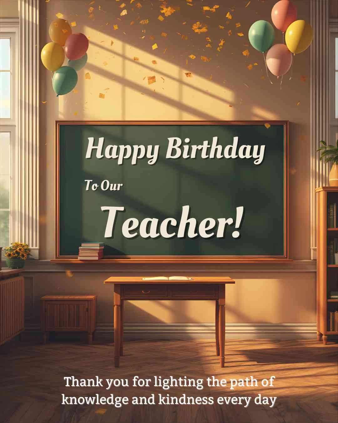 Teacher birthday wishes