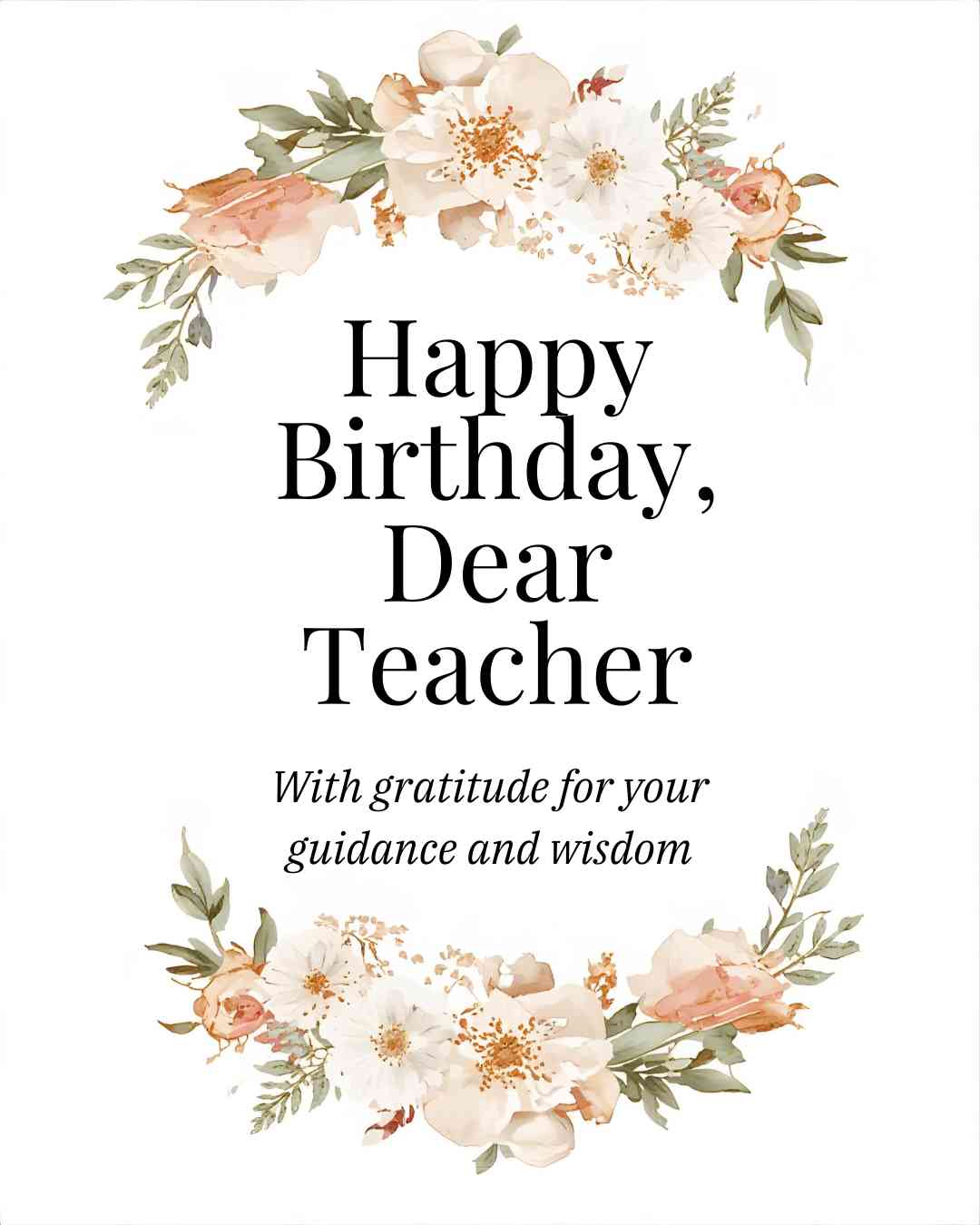 Teacher birthday wishes