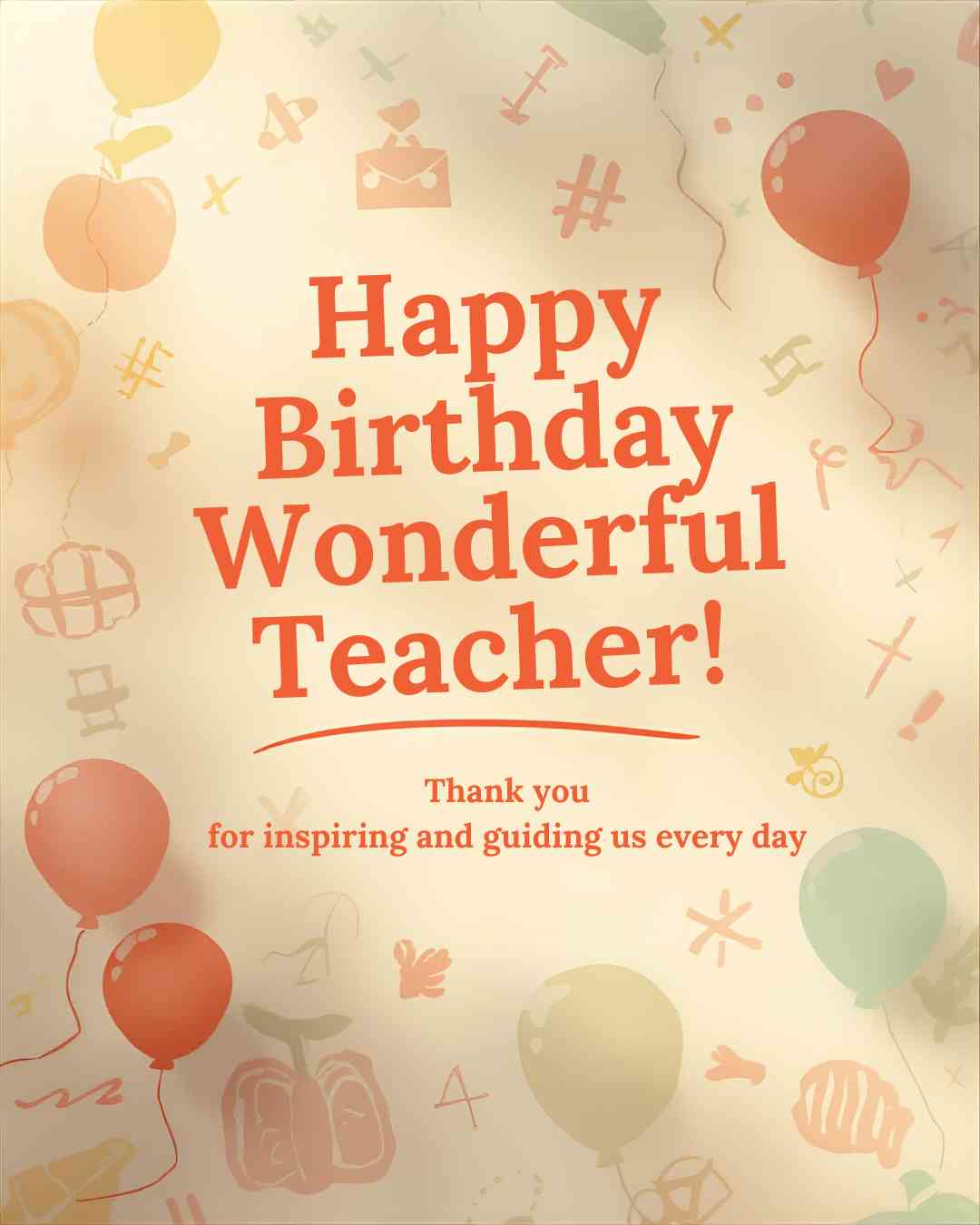 Teacher birthday wishes