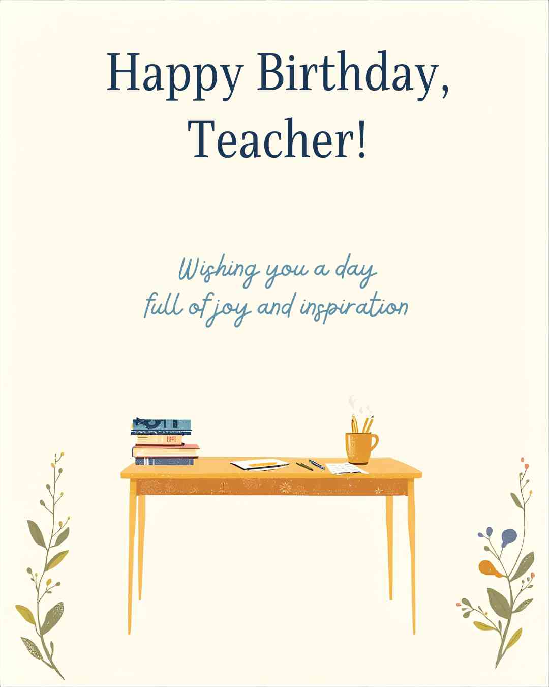 Teacher birthday wishes